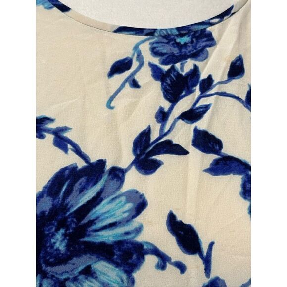 Tory Burch Giovanna Long sleeve Lilly floral 8 100% silk - Picture 13 of 16